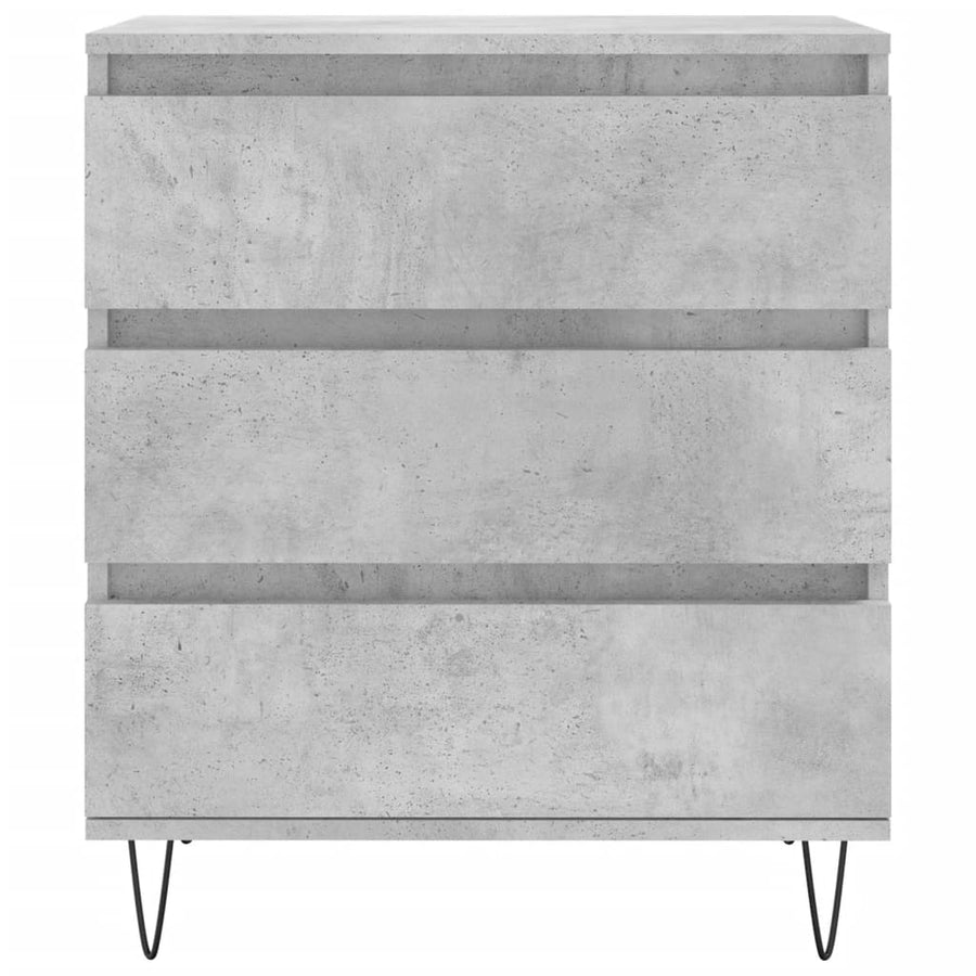 Dressoir 60X35X70 Cm Bewerkt Hout Betongrijs