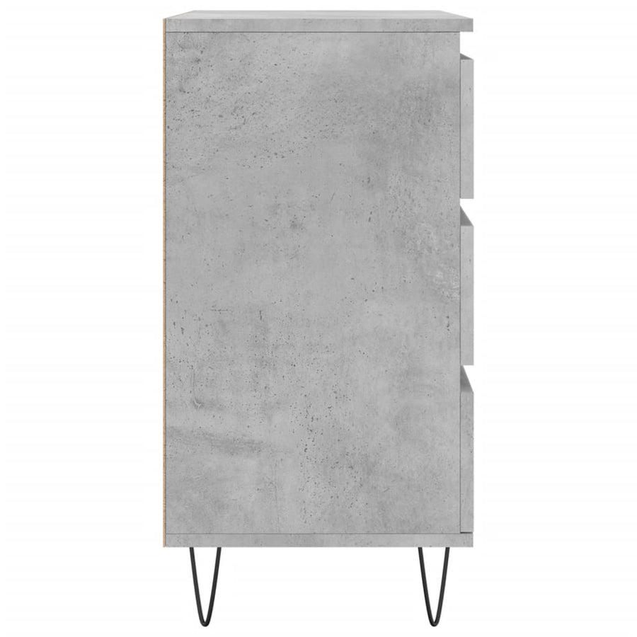 Dressoir 60X35X70 Cm Bewerkt Hout Betongrijs