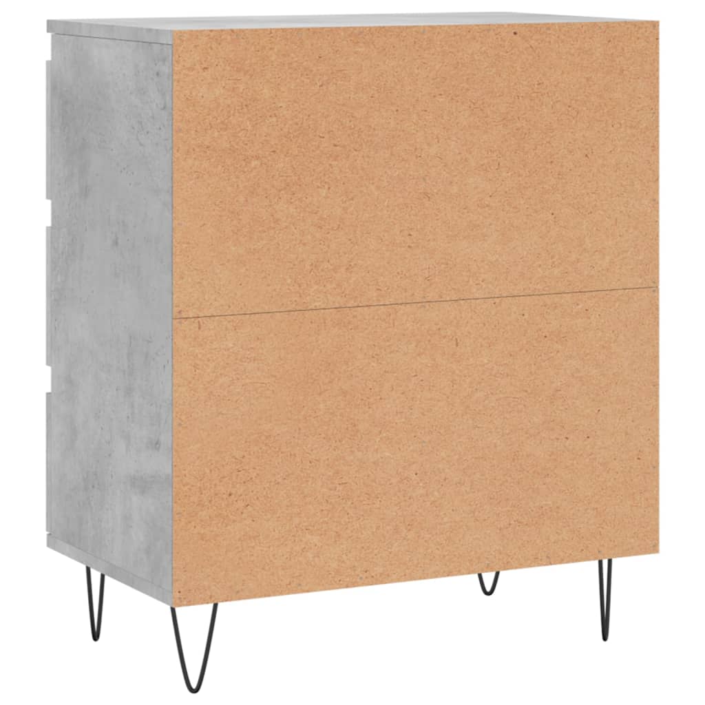 Dressoir 60X35X70 Cm Bewerkt Hout Betongrijs