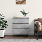 Sideboard 60x35x70 cm engineered wood concrete grey
