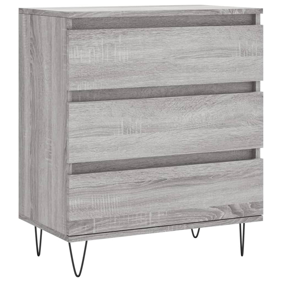 Dressoir 60X30X75 Cm Bewerkt Hout Grijs Sonoma Eikenkleurig
