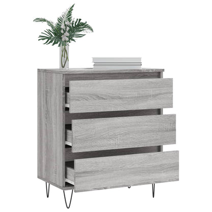 Dressoir 60X30X75 Cm Bewerkt Hout Grijs Sonoma Eikenkleurig