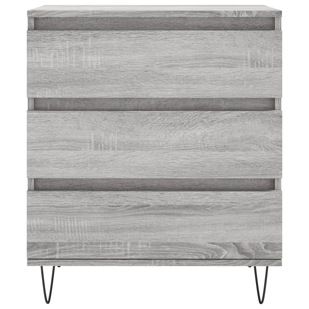 Dressoir 60X30X75 Cm Bewerkt Hout Grijs Sonoma Eikenkleurig