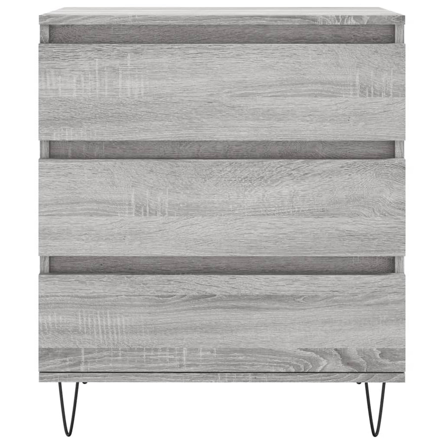 Dressoir 60X30X75 Cm Bewerkt Hout Grijs Sonoma Eikenkleurig