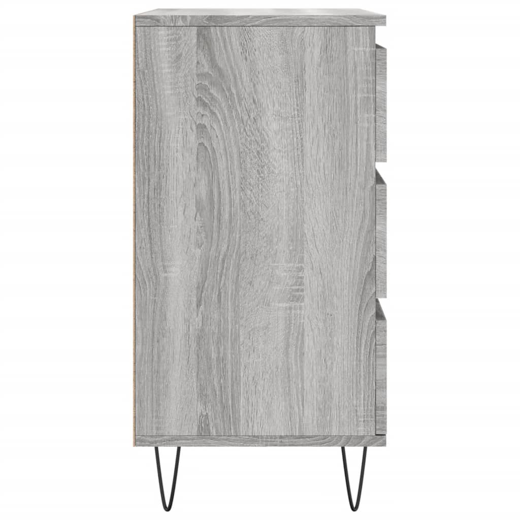 Dressoir 60X30X75 Cm Bewerkt Hout Grijs Sonoma Eikenkleurig