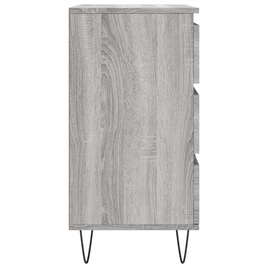 Dressoir 60X30X75 Cm Bewerkt Hout Grijs Sonoma Eikenkleurig