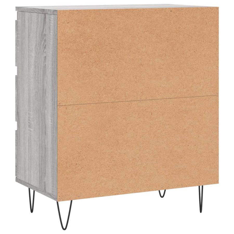 Dressoir 60X30X75 Cm Bewerkt Hout Grijs Sonoma Eikenkleurig