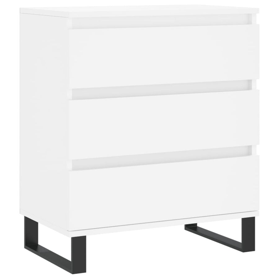 Dressoir 60X35X70 Cm Bewerkt Hout Wit