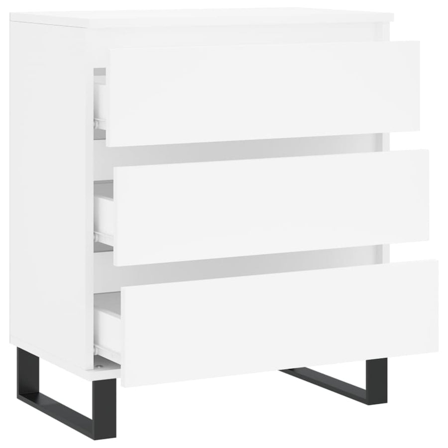 Dressoir 60X35X70 Cm Bewerkt Hout Wit