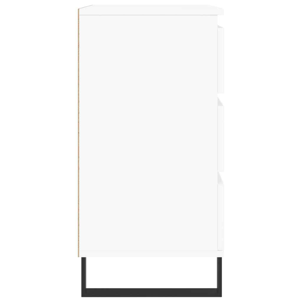 Dressoir 60X35X70 Cm Bewerkt Hout Wit