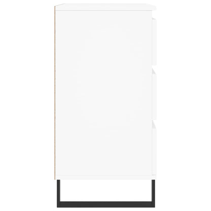 Dressoir 60X35X70 Cm Bewerkt Hout Wit