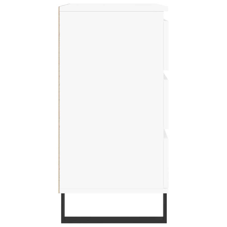 Dressoir 60X35X70 Cm Bewerkt Hout Wit