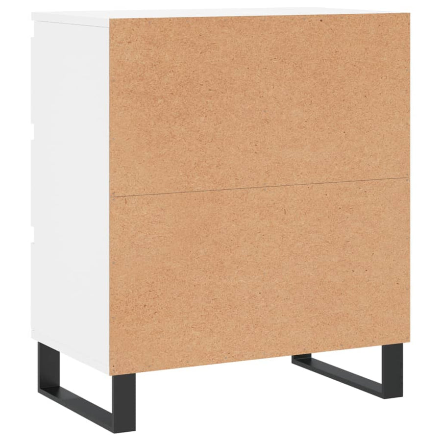 Dressoir 60X35X70 Cm Bewerkt Hout Wit