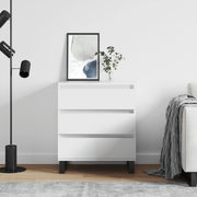 Sideboard 60x35x70 cm carved wood white