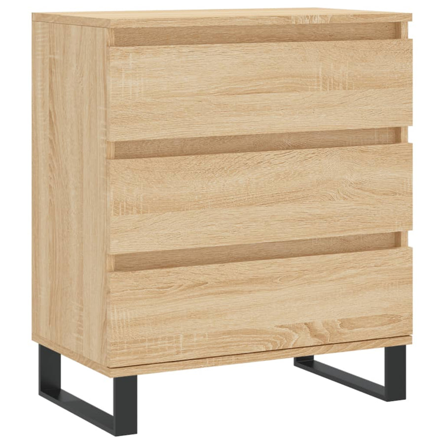 Dressoir 60X35X70 Cm Bewerkt Hout Kleurig Sonoma eiken