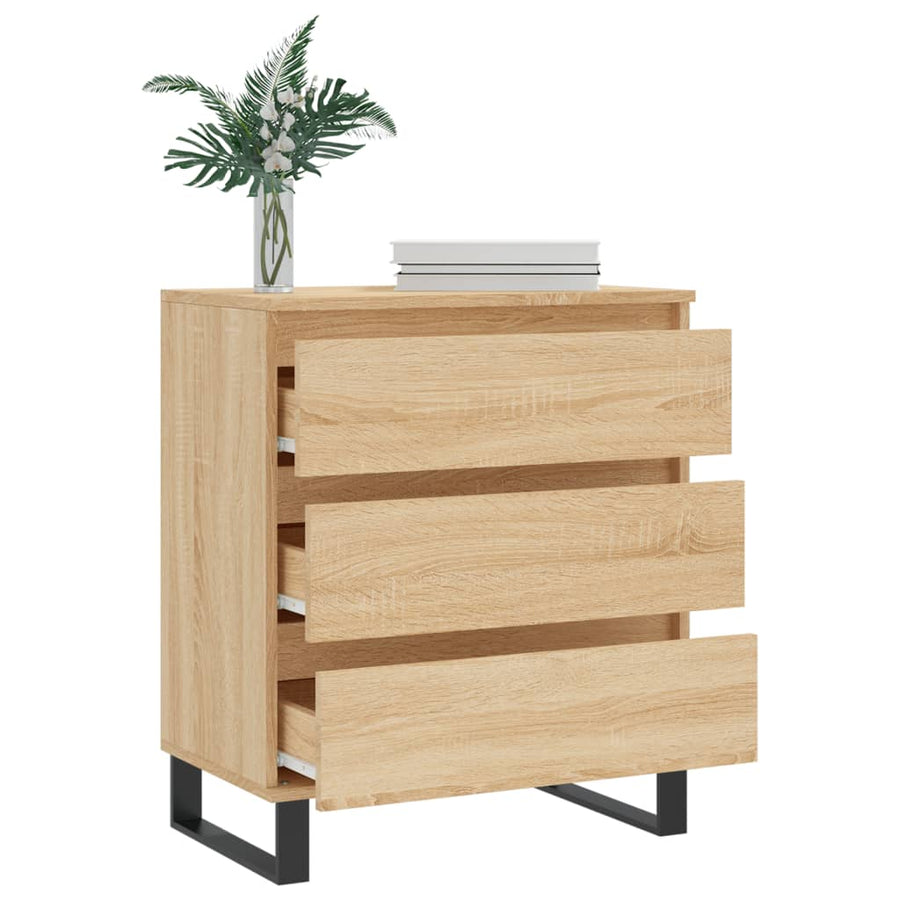 Dressoir 60X35X70 Cm Bewerkt Hout Kleurig Sonoma eiken