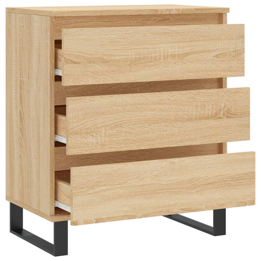 Dressoir 60X35X70 Cm Bewerkt Hout Kleurig Sonoma eiken