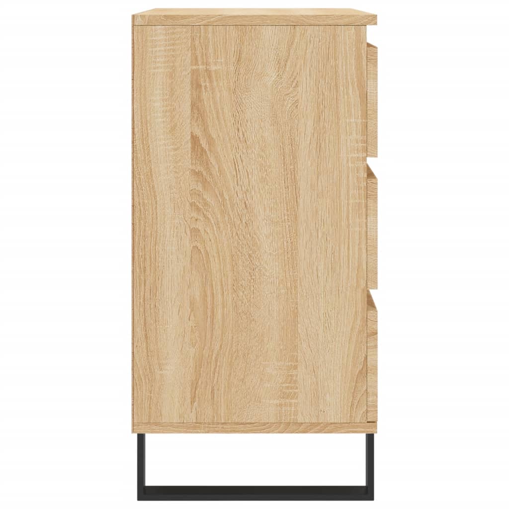 Dressoir 60X35X70 Cm Bewerkt Hout Kleurig Sonoma eiken