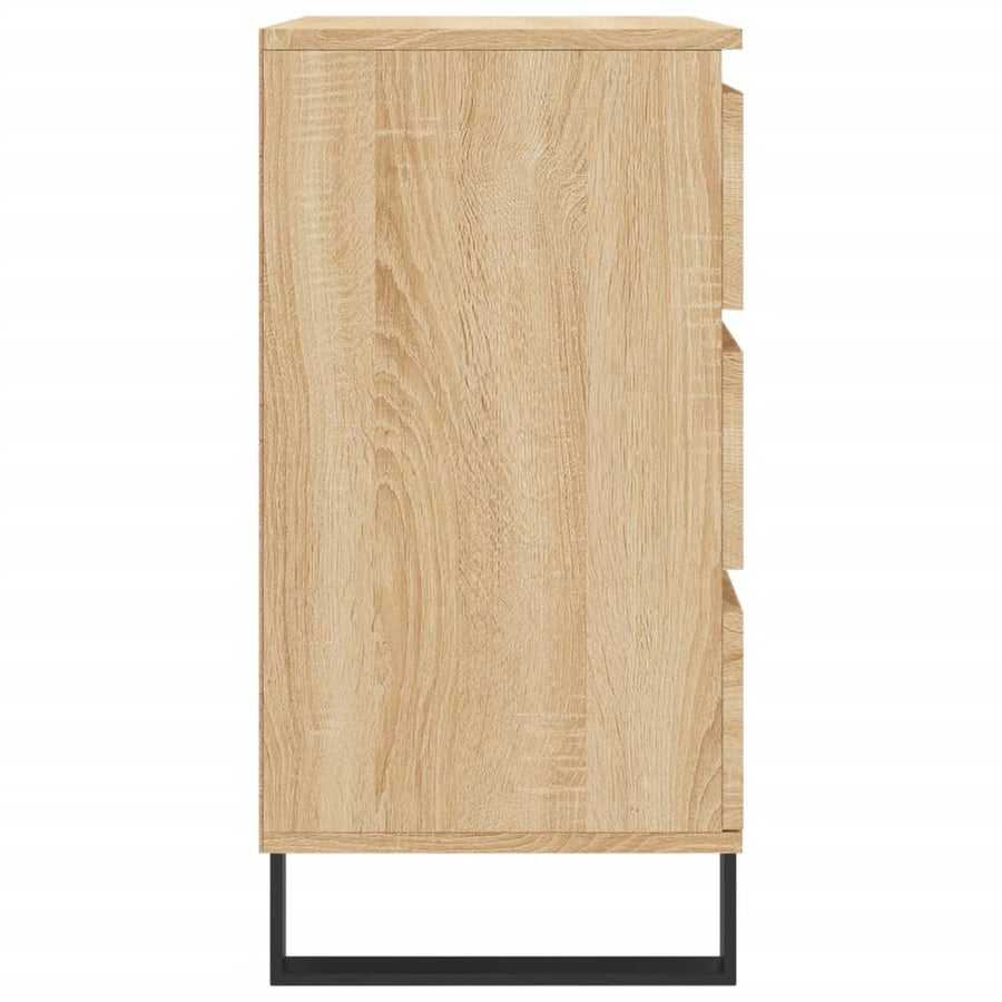 Dressoir 60X35X70 Cm Bewerkt Hout Kleurig Sonoma eiken