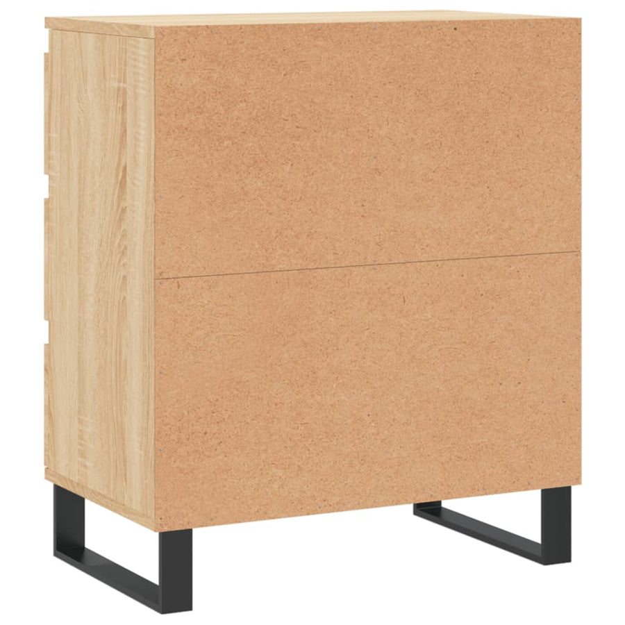 Dressoir 60X35X70 Cm Bewerkt Hout Kleurig Sonoma eiken