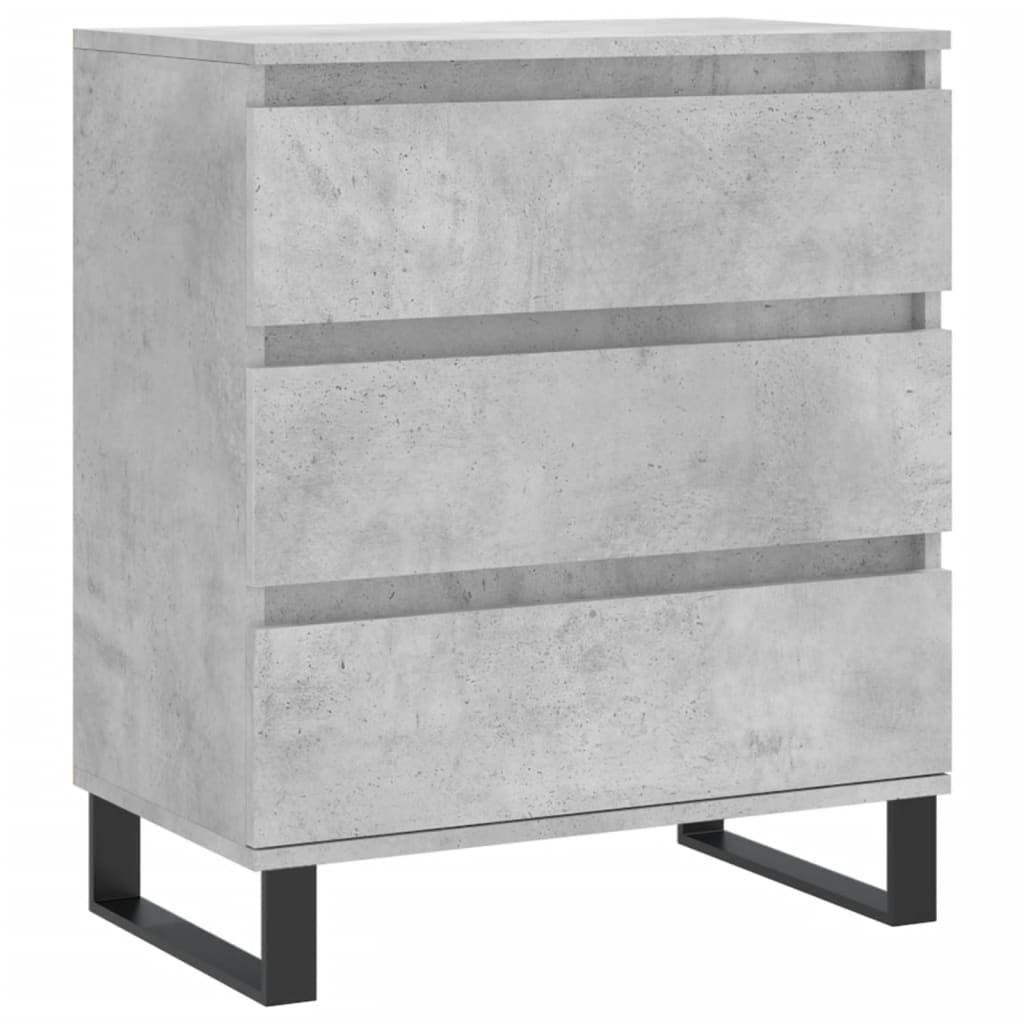 Dressoir 60x35x70 cm bewerkt hout betongrijs