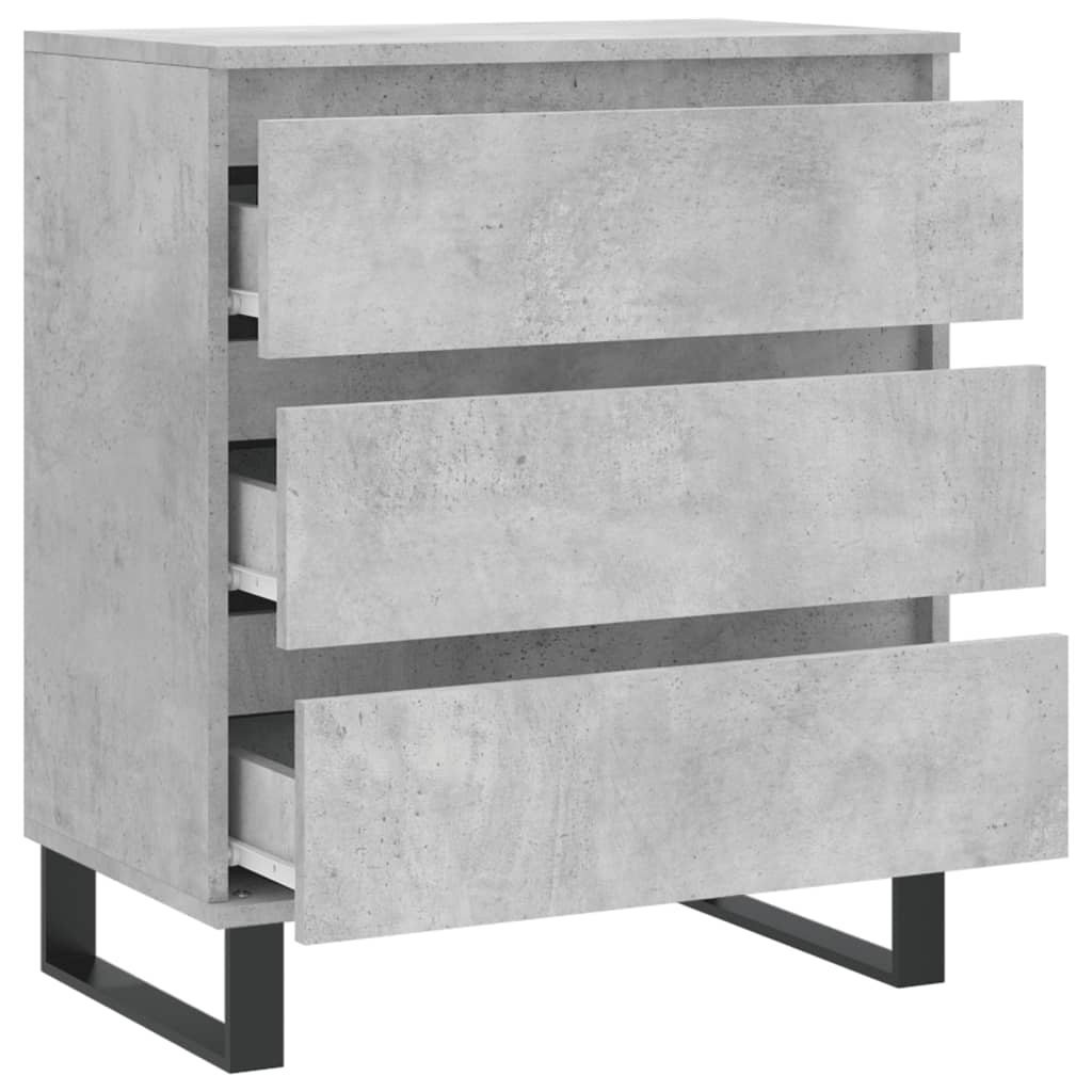 Dressoir 60x35x70 cm bewerkt hout betongrijs