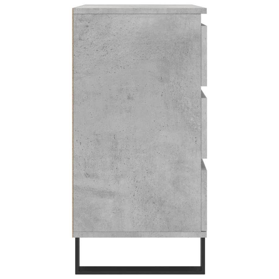 Dressoir 60x35x70 cm bewerkt hout betongrijs
