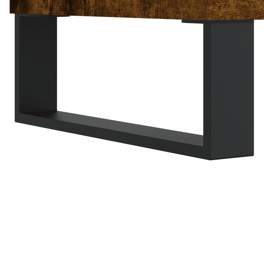 Dressoir 60X35X70 Cm Bewerkt Hout Kleurig Gerookt eiken