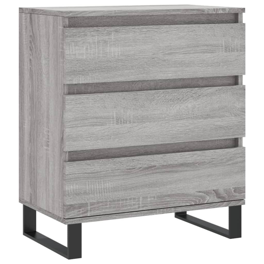 Dressoir 60X30X75 Cm Bewerkt Hout Grijs Sonoma Eikenkleurig
