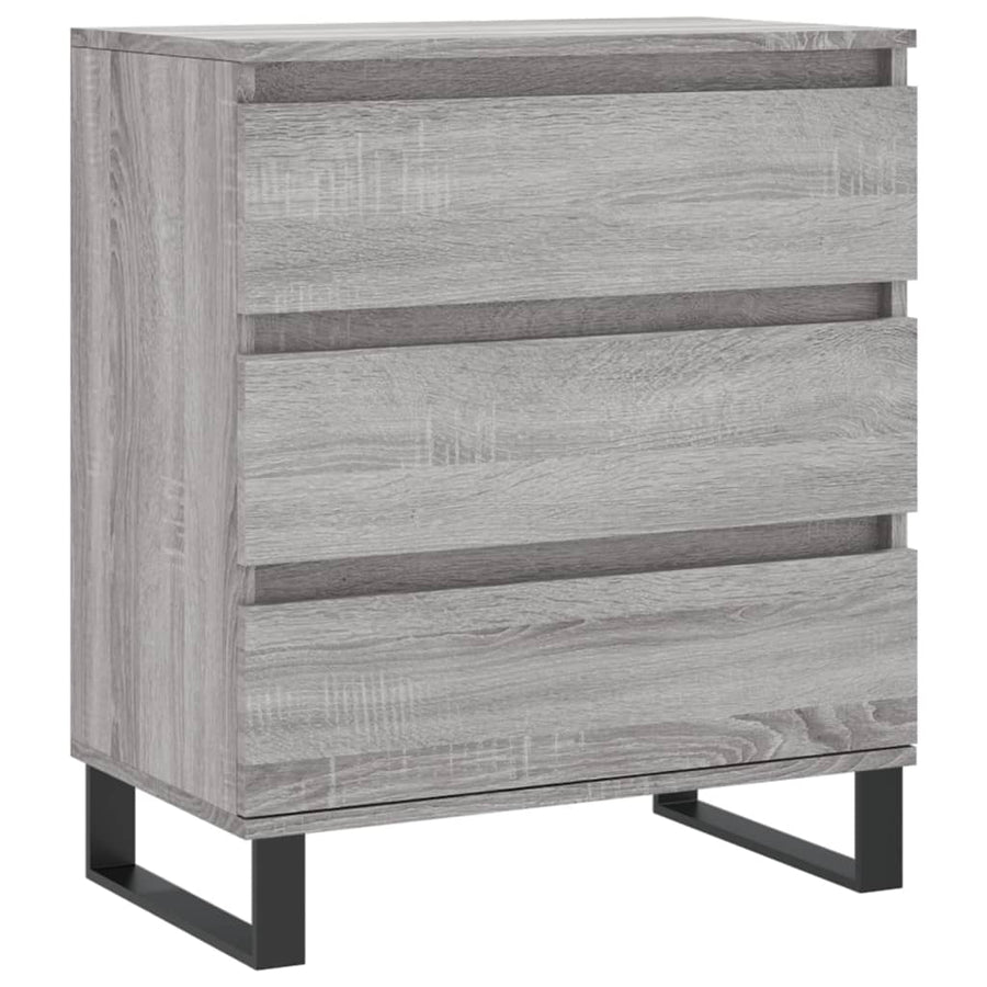 Dressoir 60X30X75 Cm Bewerkt Hout Grijs Sonoma Eikenkleurig