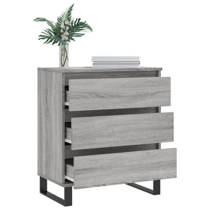 Dressoir 60X30X75 Cm Bewerkt Hout Grijs Sonoma Eikenkleurig