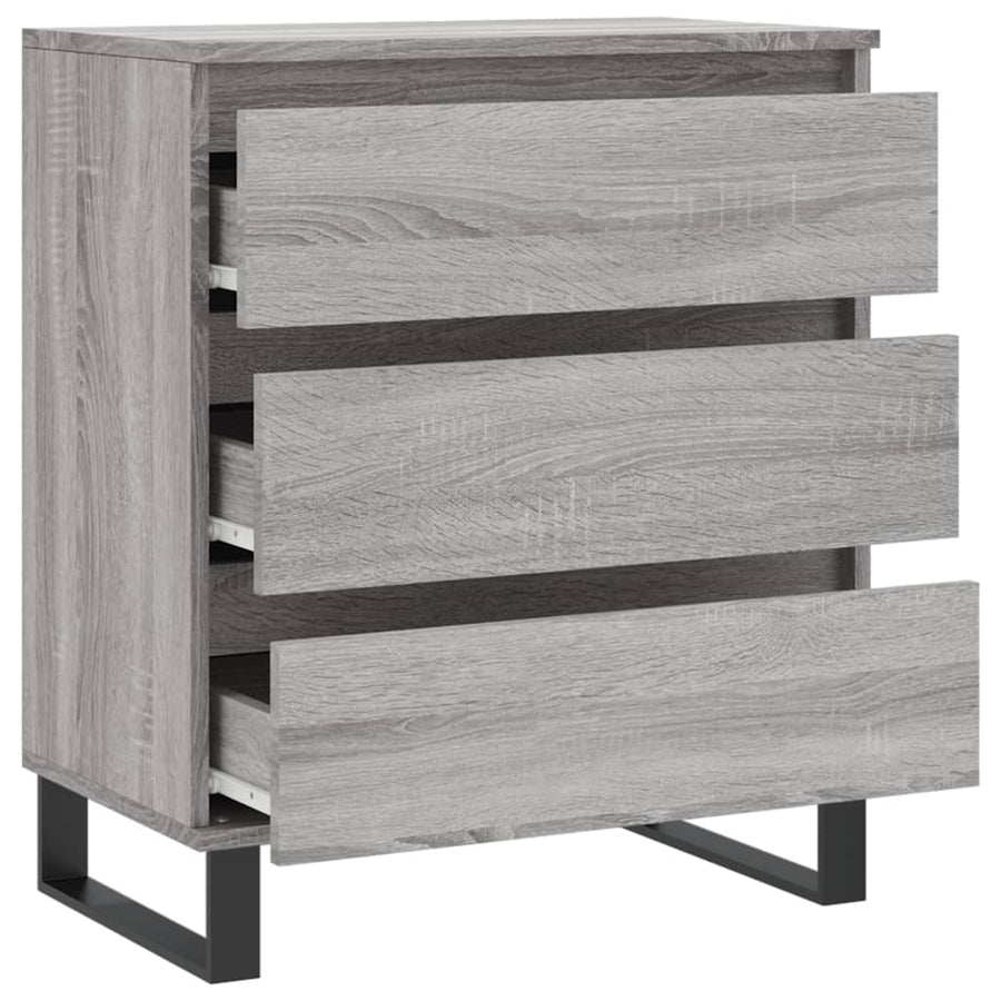 Dressoir 60X30X75 Cm Bewerkt Hout Grijs Sonoma Eikenkleurig