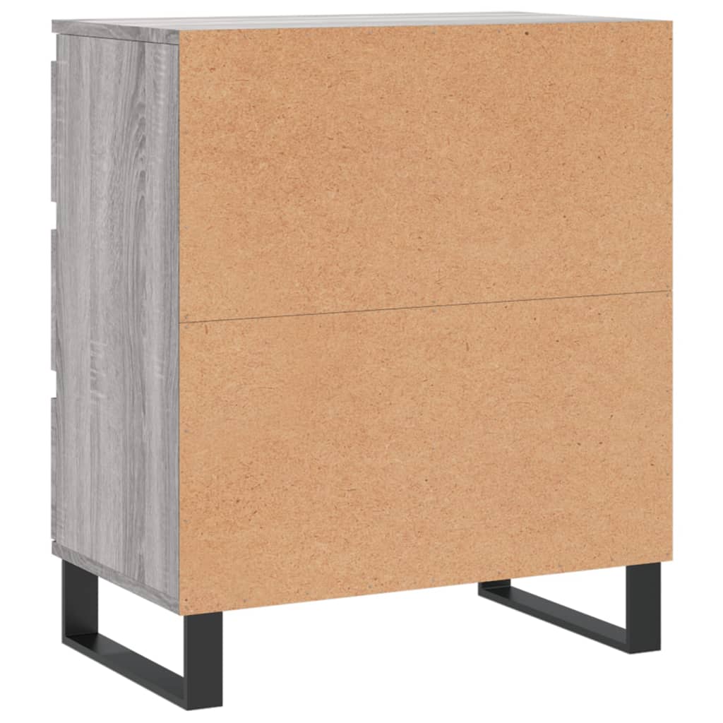 Dressoir 60X30X75 Cm Bewerkt Hout Grijs Sonoma Eikenkleurig