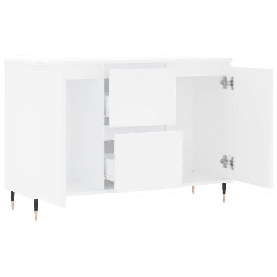 Dressoir 04X35X70 Cm Bewerkt Hout Wit