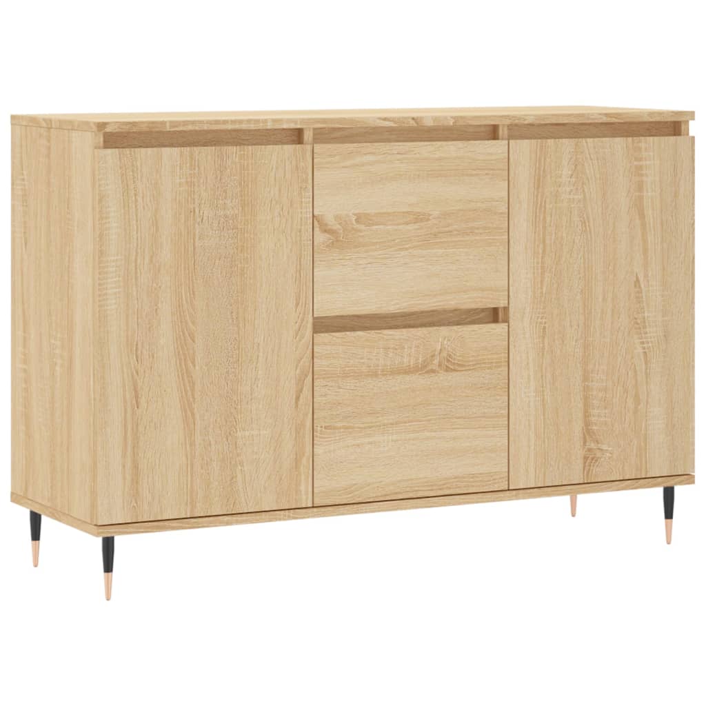 Dressoir 104X35X70 Cm Bewerkt Hout Sonoma Eikenkleurig