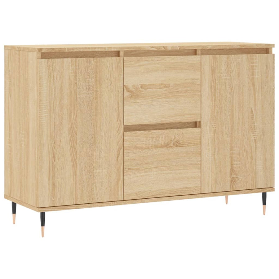 Dressoir 104X35X70 Cm Bewerkt Hout Sonoma Eikenkleurig