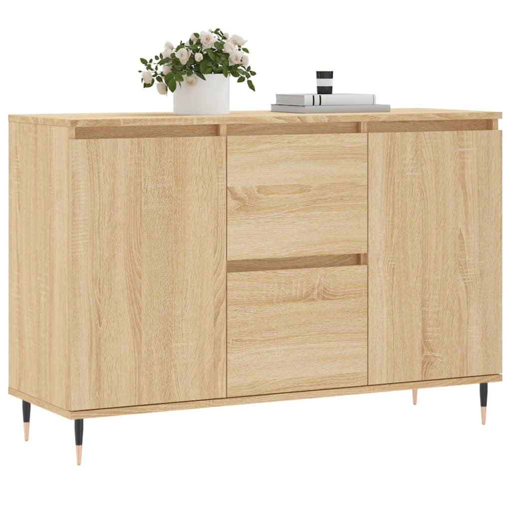Dressoir 104X35X70 Cm Bewerkt Hout Sonoma Eikenkleurig