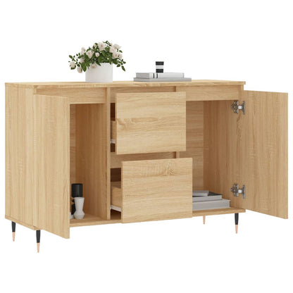 Dressoir 104X35X70 Cm Bewerkt Hout Sonoma Eikenkleurig