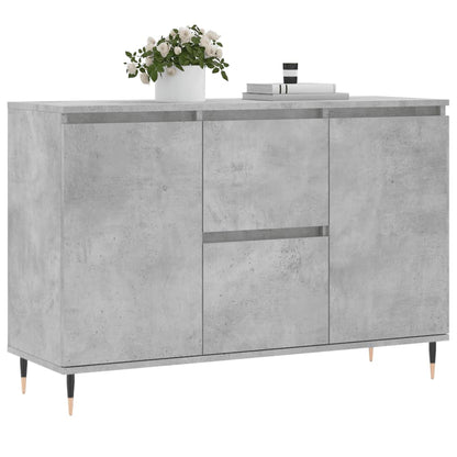 Dressoir 104X35X70 Cm Bewerkt Hout Betongrijs