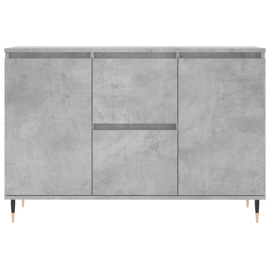 Dressoir 104X35X70 Cm Bewerkt Hout Betongrijs