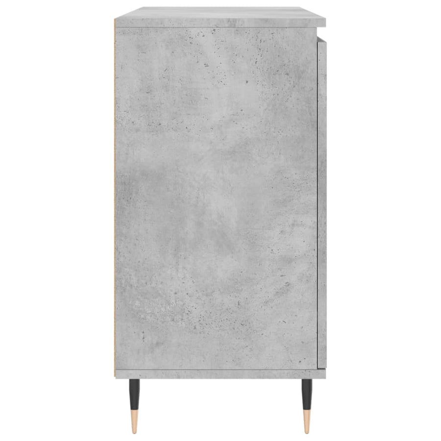 Dressoir 104X35X70 Cm Bewerkt Hout Betongrijs