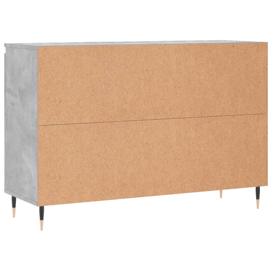 Dressoir 104X35X70 Cm Bewerkt Hout Betongrijs