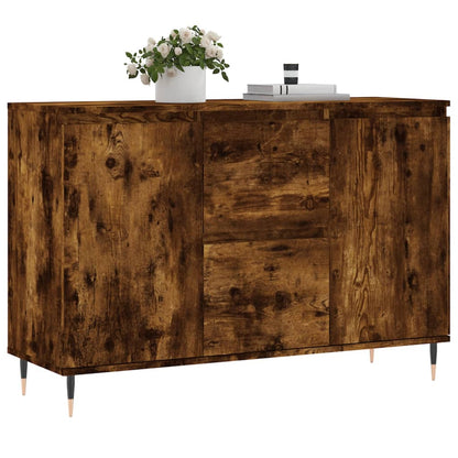 Dressoir 104X35X70 Cm Bewerkt Hout Gerookt Eikenkleurig
