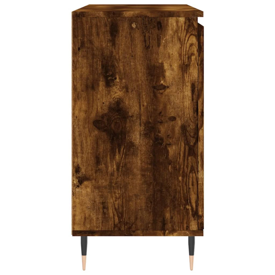 Dressoir 104X35X70 Cm Bewerkt Hout Gerookt Eikenkleurig