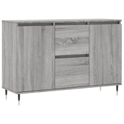 Dressoir 04X35X70 Cm Bewerkt Hout Eikenkleurig Grijs sonoma
