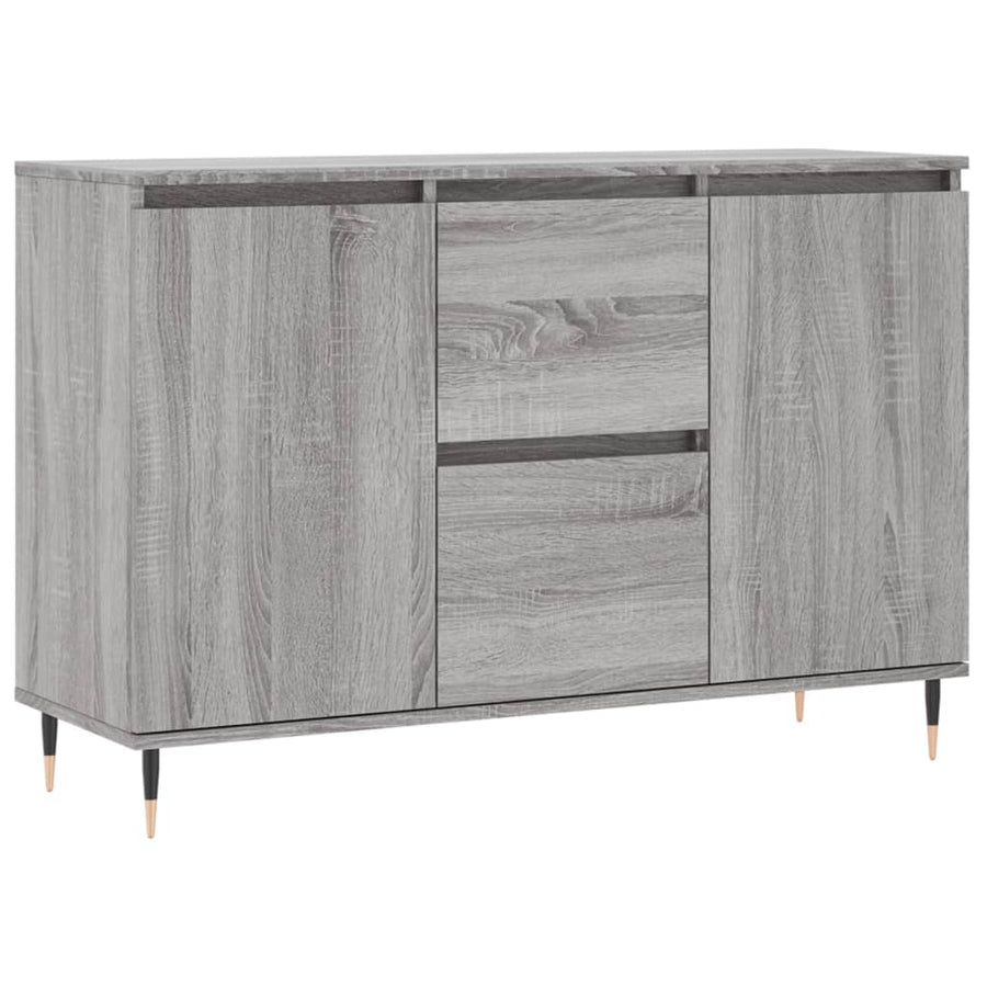 Dressoir 04X35X70 Cm Bewerkt Hout Eikenkleurig Grijs sonoma