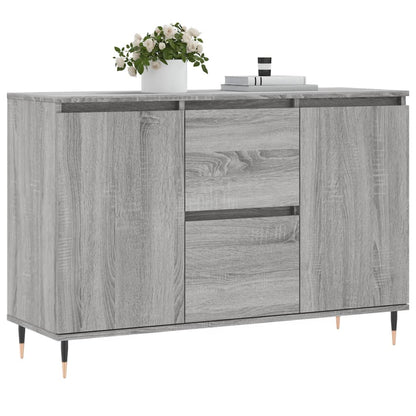 Dressoir 04X35X70 Cm Bewerkt Hout Eikenkleurig Grijs sonoma