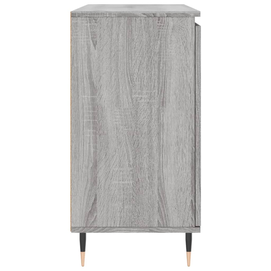 Dressoir 04X35X70 Cm Bewerkt Hout Eikenkleurig Grijs sonoma