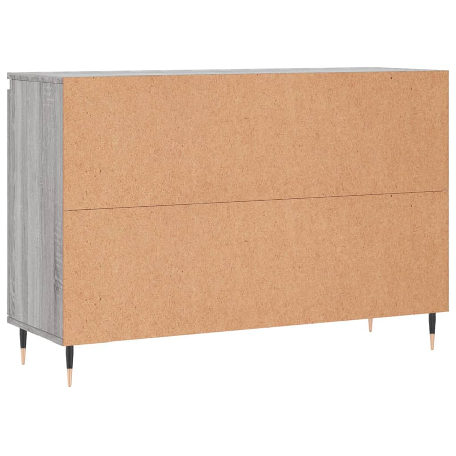 Dressoir 04X35X70 Cm Bewerkt Hout Eikenkleurig Grijs sonoma