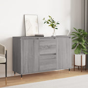 Sideboard 101.5x35x70 cm engineered wood grey Sonoma oak colour